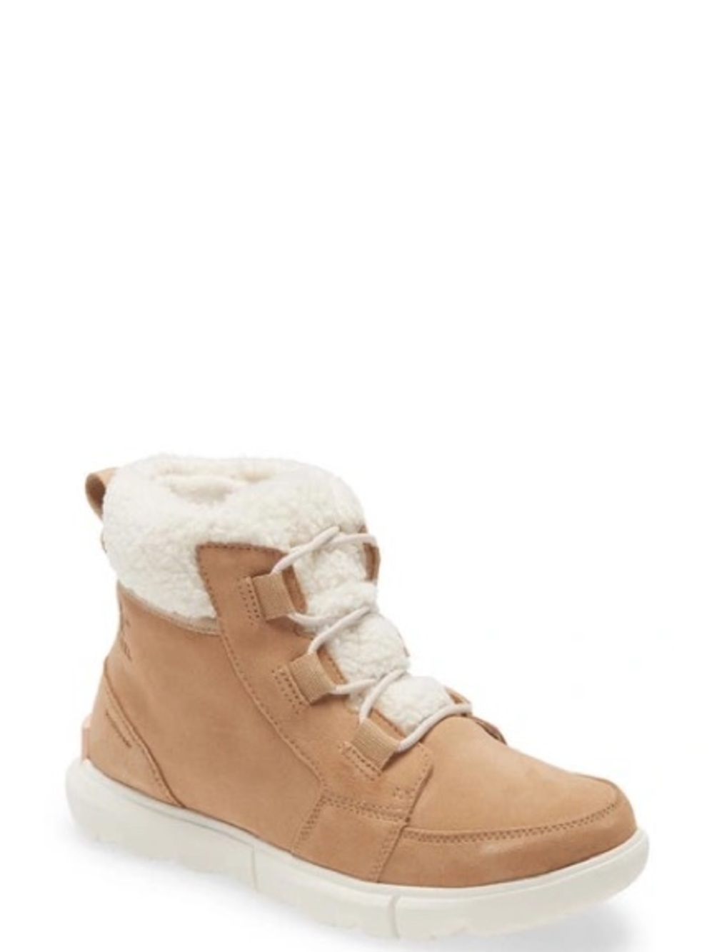 Sorel Women's Tan and Cream Winter Lace-Up Boot